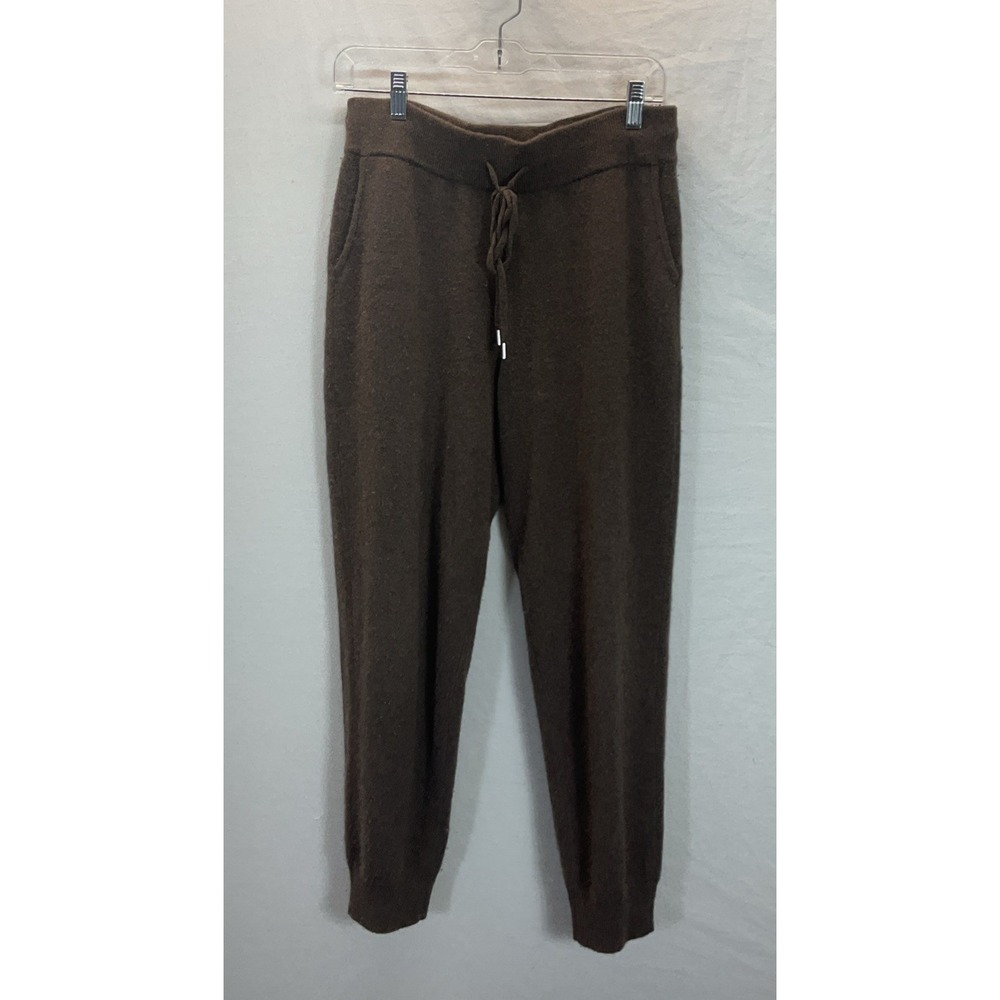 Quince Pants SM Chocolate Brown Mongolian Cashmere Jogger Sweatpant luxury